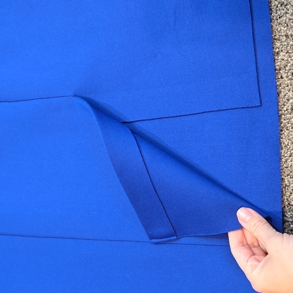 NWT Eliza J Plus Size Scuba Sleeveless Ruffle One Shoulder Sheath Dress sz 24W - Picture 9 of 10